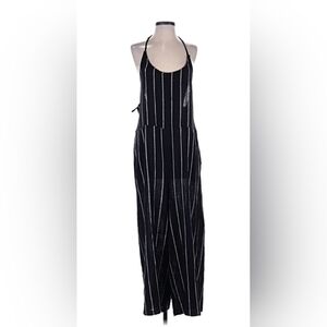 WORLD MARKET, Black and White Pinstripe Jumpsuit